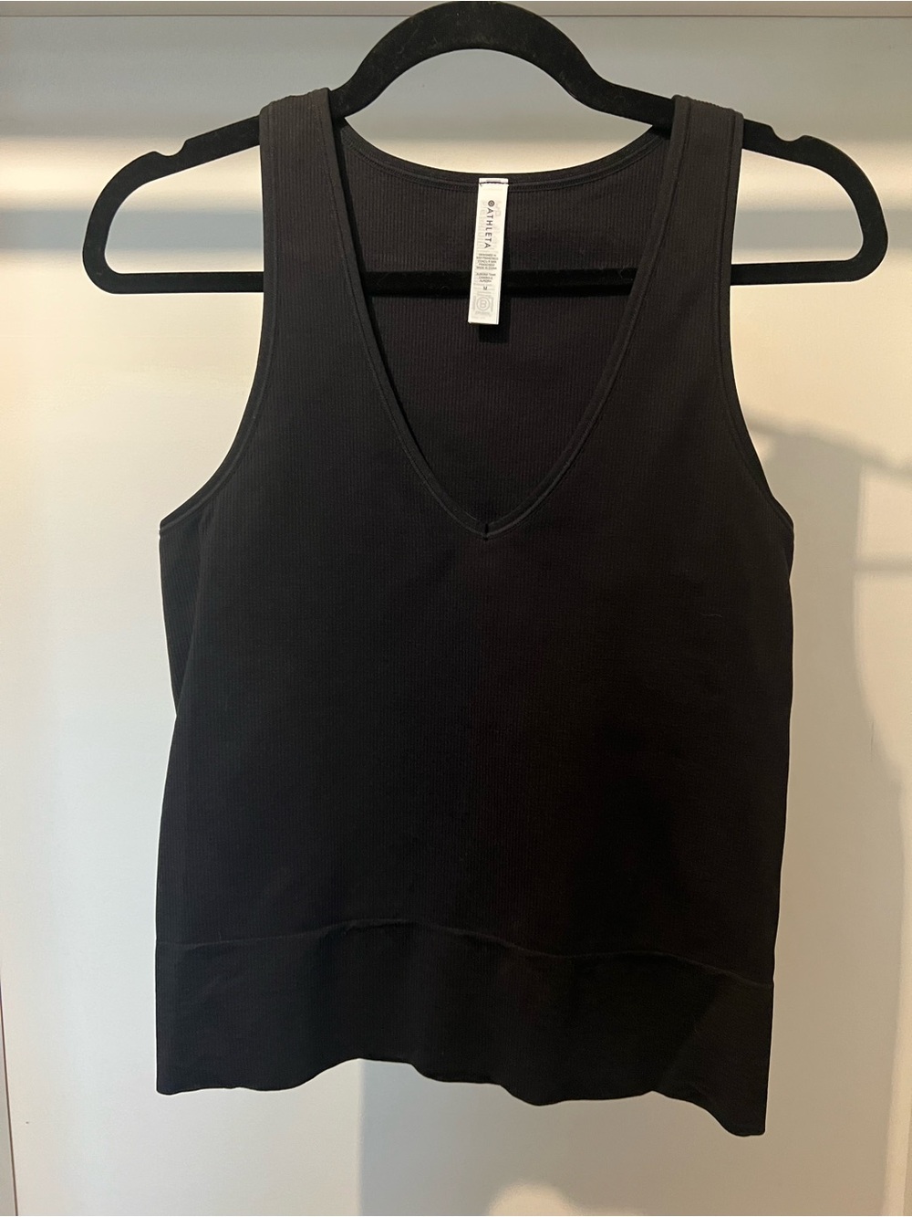Athleta Aurora Seamless Ribbed V Neck Tank Med